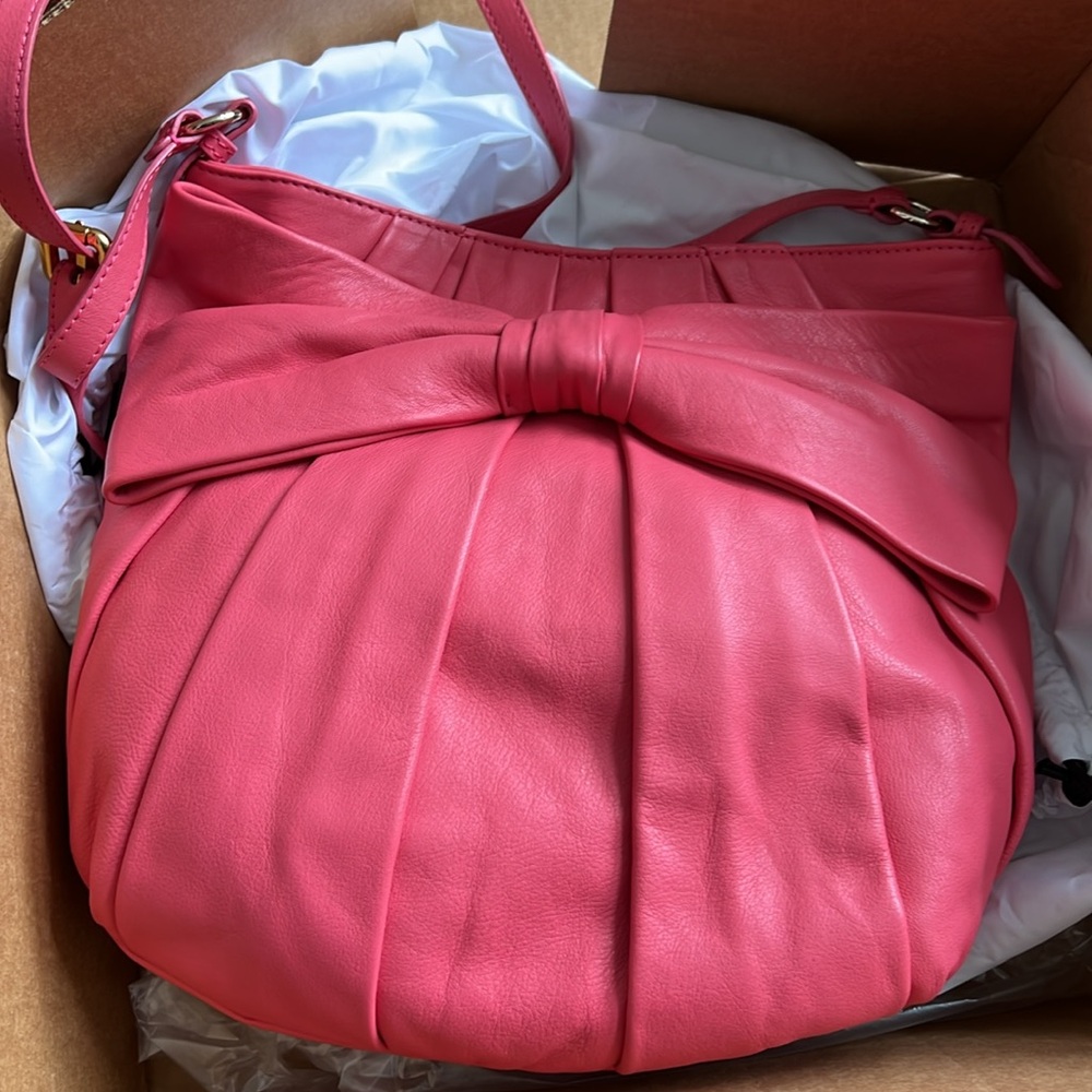 Red Valentino bag with bow accent in barbie pink - Picture 3 of 8